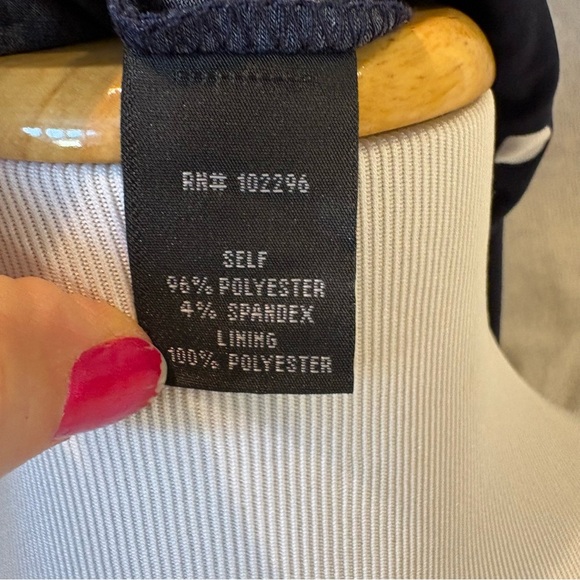 Polka-Dot Sheath Formal Stretch Dress Sz 8 - Picture 8 of 9